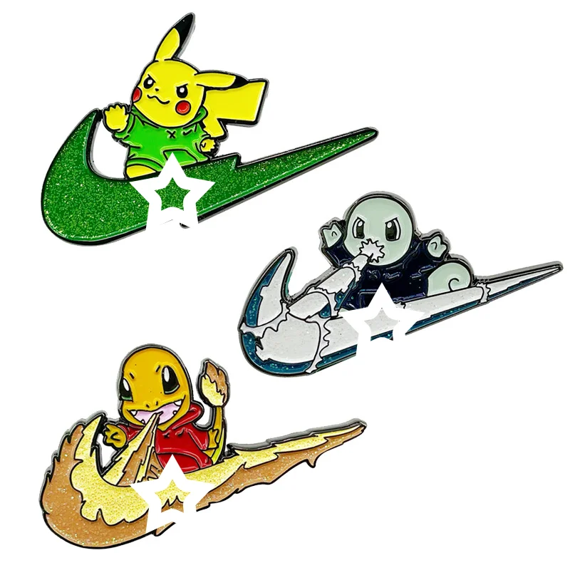 Лидер продаж дешевые модные брендовые Мультяшные игровые персонажи спортивный скейтборд дизайн мягкая эмалированная булавка в наличии
