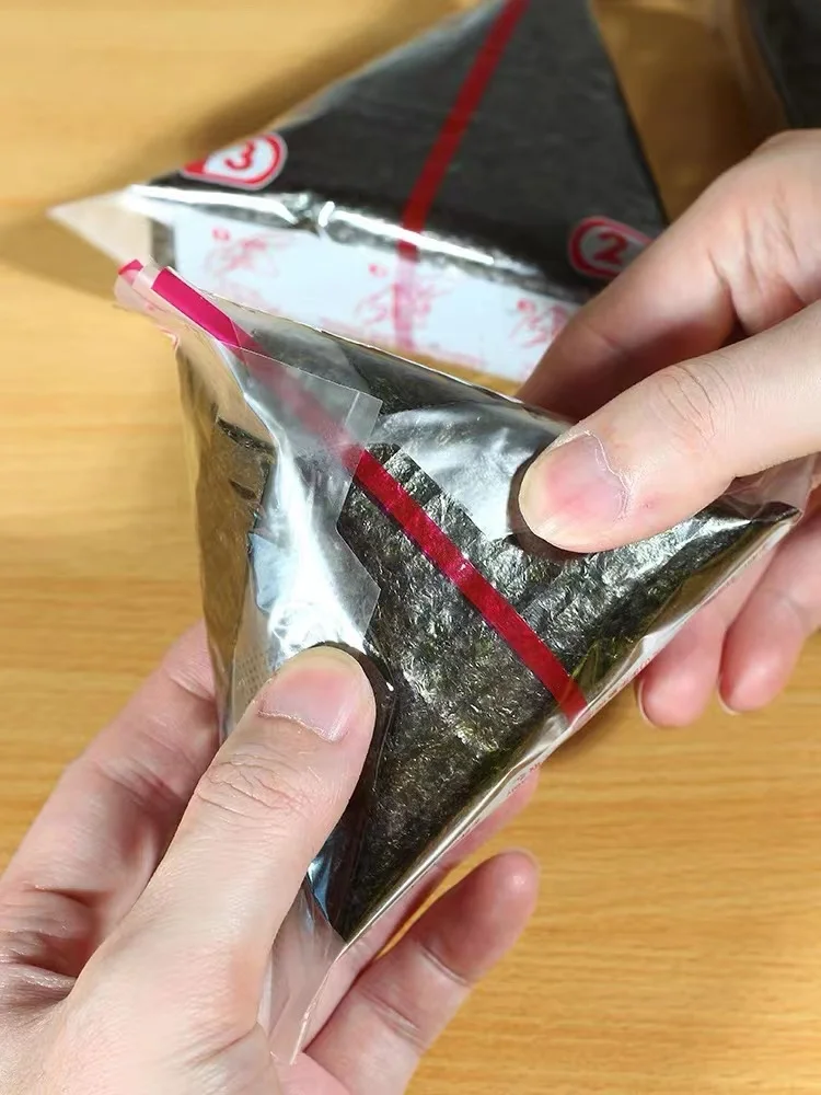 Микроволновый однослойный треугольный рисовый мешок nori для треугольной оберточной сумки