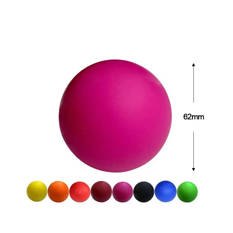 Wholesale High Quality Custom Logo Print Fitness Durable Therapy Soft Lacrosse Yoga Massage Ball