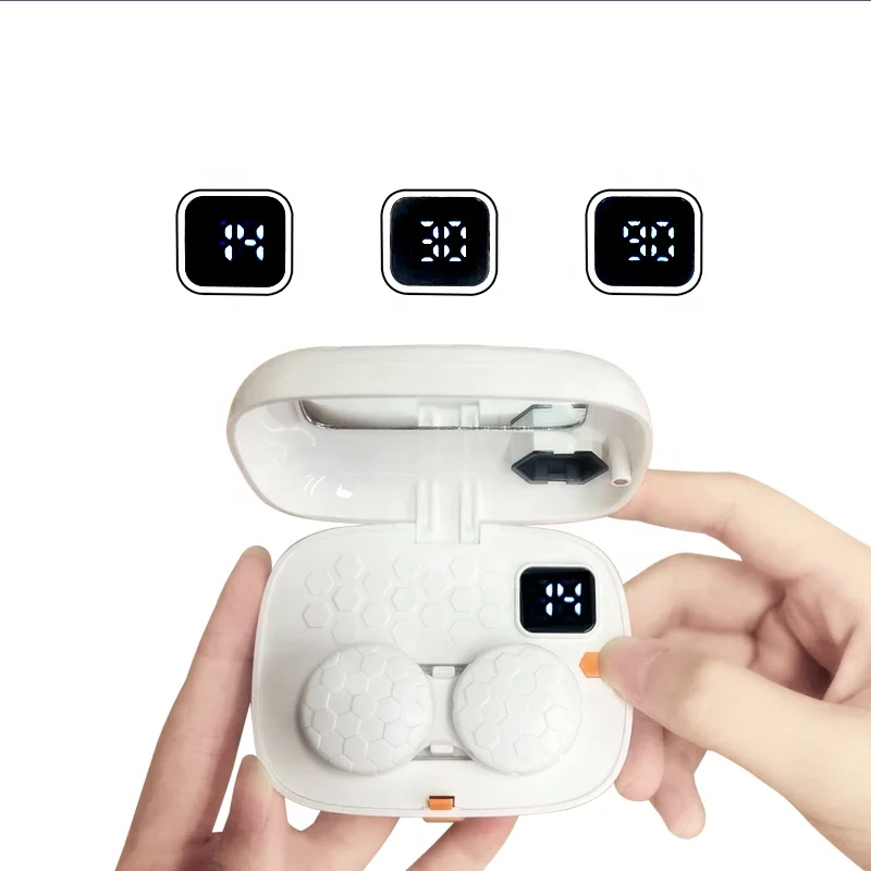 Advanced ultrasonic contact cleaner with timer cosmetic contact lenses cleaning machine wholesale