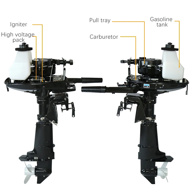 Hangkai outboard engine Little dolphin Top quality marine motor 2 stroke 40hp tiller control  boat engine outboard