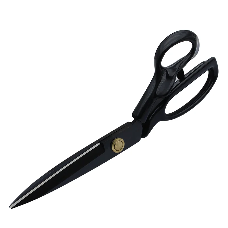 New Style Strong Black Blade Manganese Steel Tailor Scissors Clothing Sewing Leather Handmade Fabric Cutting Wholesale DIY Grade