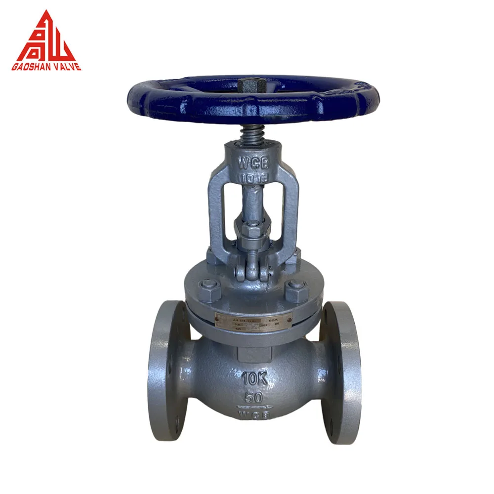 Globe Valve Cast Steel HandWheel Flange Type JIS 10K 50A Globe Valve