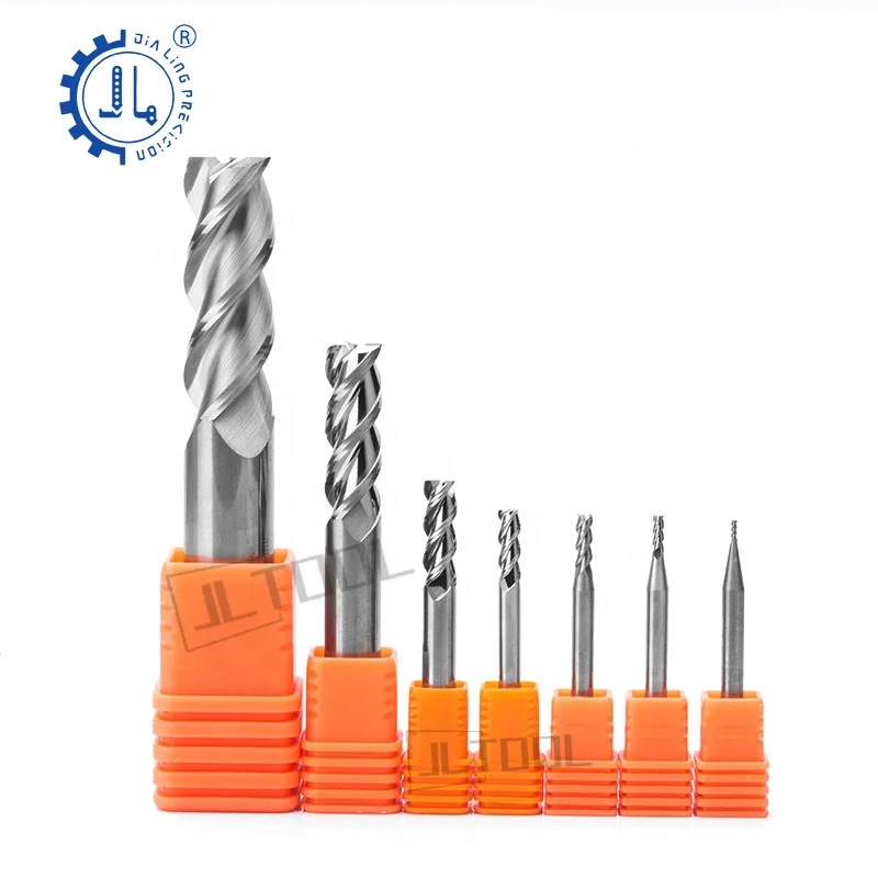 3 Flute Carbide End Mill Tool Square Nose Milling cutter 3 flute Solid Carbide End Mill for aluminium