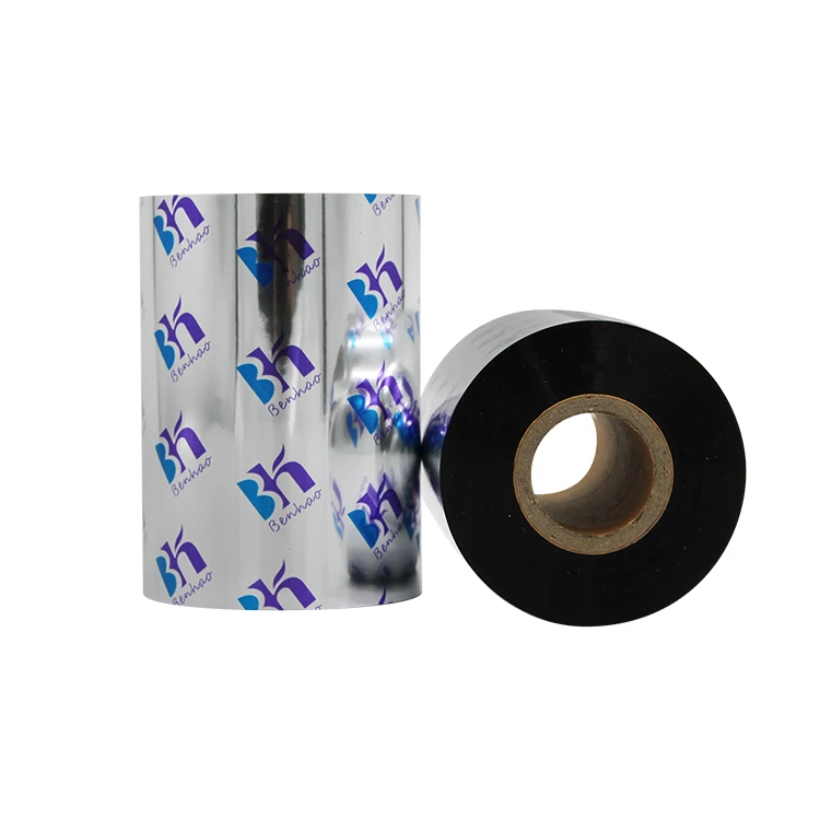 Compatible Black Wax Ribbon Customized Printed Ribbon Thermal Transfer Ribbon