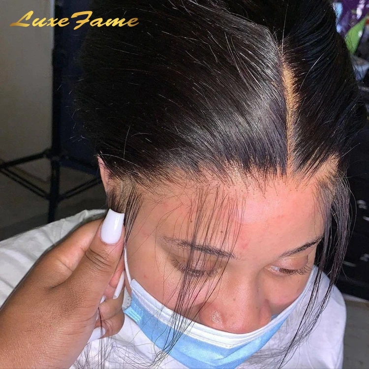 Лучший парик Hd на сетке от поставщика, парик из натуральных человеческих волос, 40-дюймовый прозрачный фронтальный Парик Hd на сетке, бразильский фронтальный Парик Hd на сетке для черных женщин