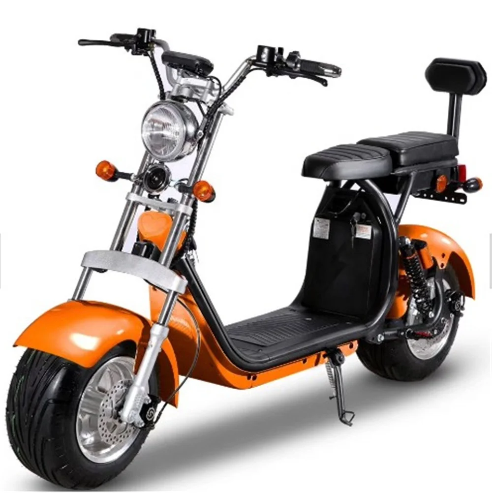 Electric scooter 800w citycoco with 2 seats fat tire 2000w scooters  free delivery