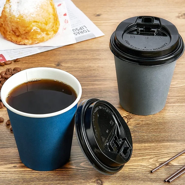 Таможня напечатала биоразлагаемые одноразовые 12 Oz 350Ml одиночный/двойной гофрированный стаканчик для йогурта чашки чая и кофе бумажный с