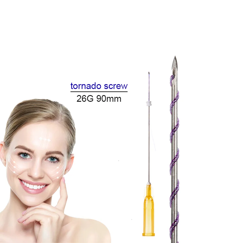 2023 skin beauty firming young suture material hot sale lasts a long time tornado tornado screw PDO thread from Korea