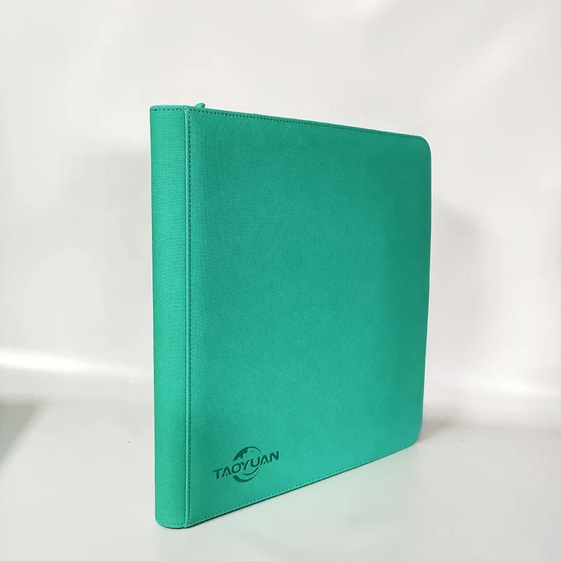 Amazon Leather 12 Pocket Trading Card Zipper Folder for 480 Cards