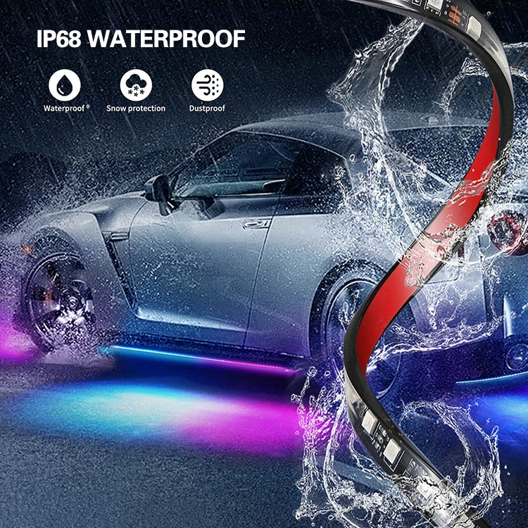 Music sync led tv backlight rgb lighst strip  light outdoor strips with remote for cars