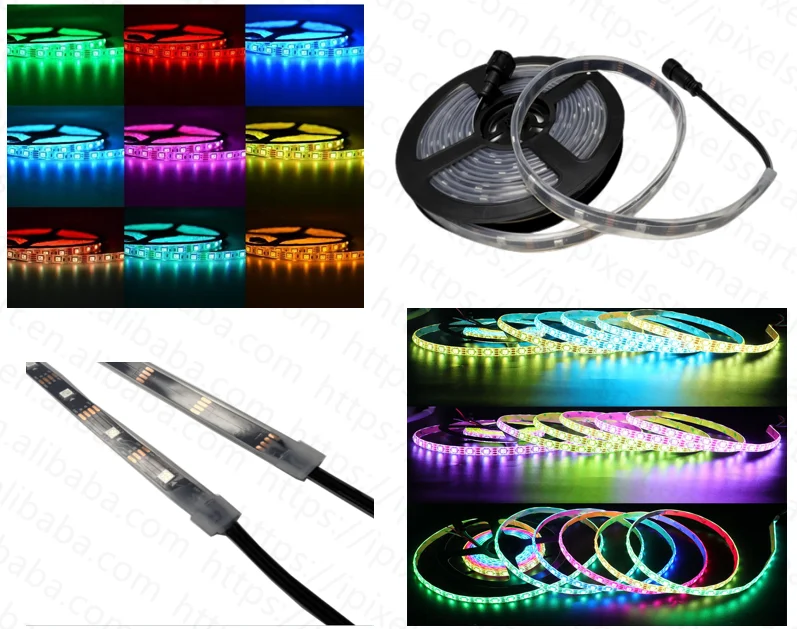 Ws2813 пиксель ip67 ip65 Водонепроницаемый rgb цветной светодиодный светильник smart cob светодиодная полоса освещения ws2815