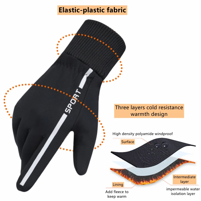 Winter Gloves Touch Screen Water Resistant Thermal for Running Cycling Driving Hiking Windproof Warm Gifts for Men and Women