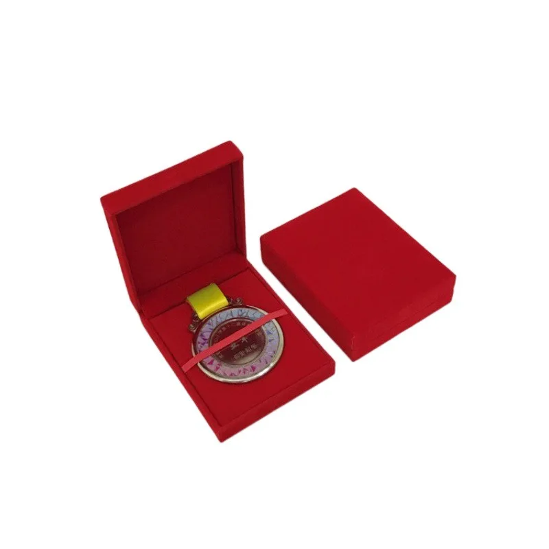 High Quality Souvenir Military Sports Gold Medal Presentation Gift Velvet Display Case Medal Box