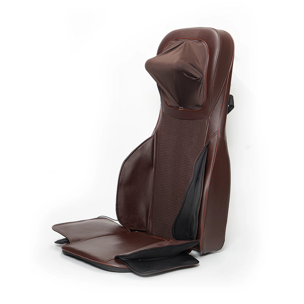 Full Body Shiatsu Massage Chair Back Pain Relief Seat Red Light 3D Kneading Massage Cushion For Home Office Chair Car Seat