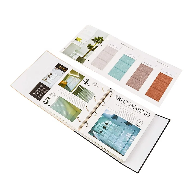 Китайская цветная карточка с традиционным способом намотки полосы Swatch Book от производителя