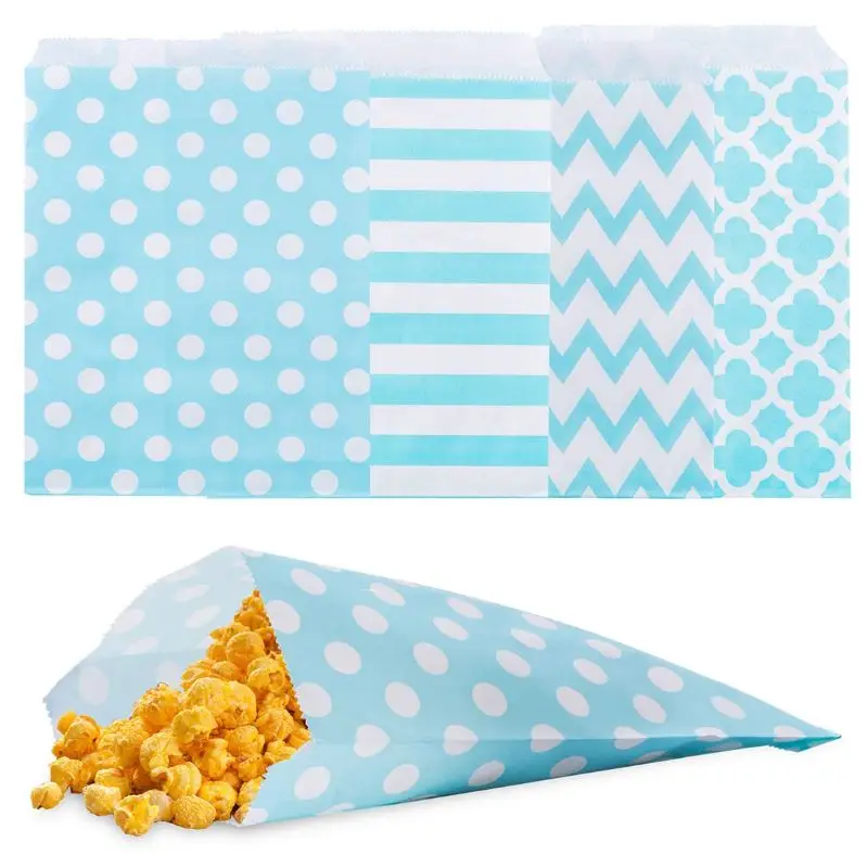 Greaseproof Kraft Paper Bags Food Grade French Fries Paper Bags Fast Food Packaging Bag For Restaurant