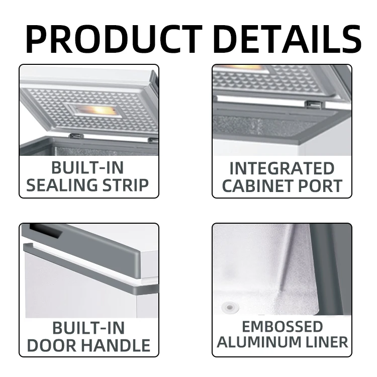 High Quality Single Door Safety Deep Chest freezer for Home Commercial