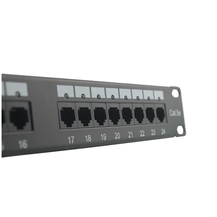 1U 19 '+ светодиодная полная подсветка UTP Cat5e коммутационная