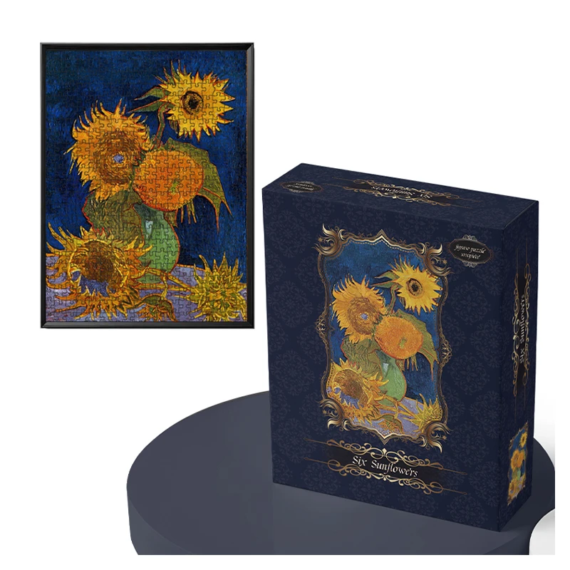 Custom print Art Puzzle Oil painting Puzzle Sunflower 27 x 20 inches adult puzzle