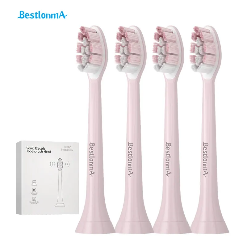 4 шт зубные щётки Замена зубная щетка умная электрическая зубная щетка, что обеспечивает глубокое очищение кожи насадка для зубных щеток