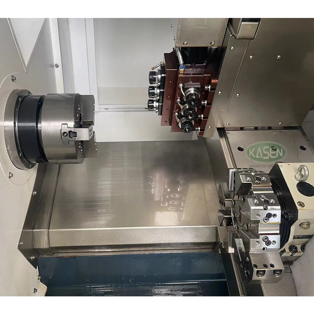 Factory Supply Attractive Price TCK6350 4+4 living tools Cnc Lathe Machine Lathe Slant Bed CNC Lathe