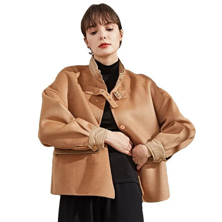 
Autumn And Winter New Wool Coat Loose Coat Single-Breasted Temperament Small Wind Jacket Female 