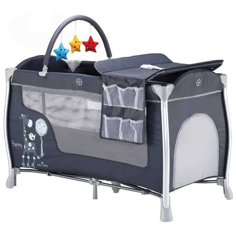 
High quality 2 Layers travel cot bed for european standard 