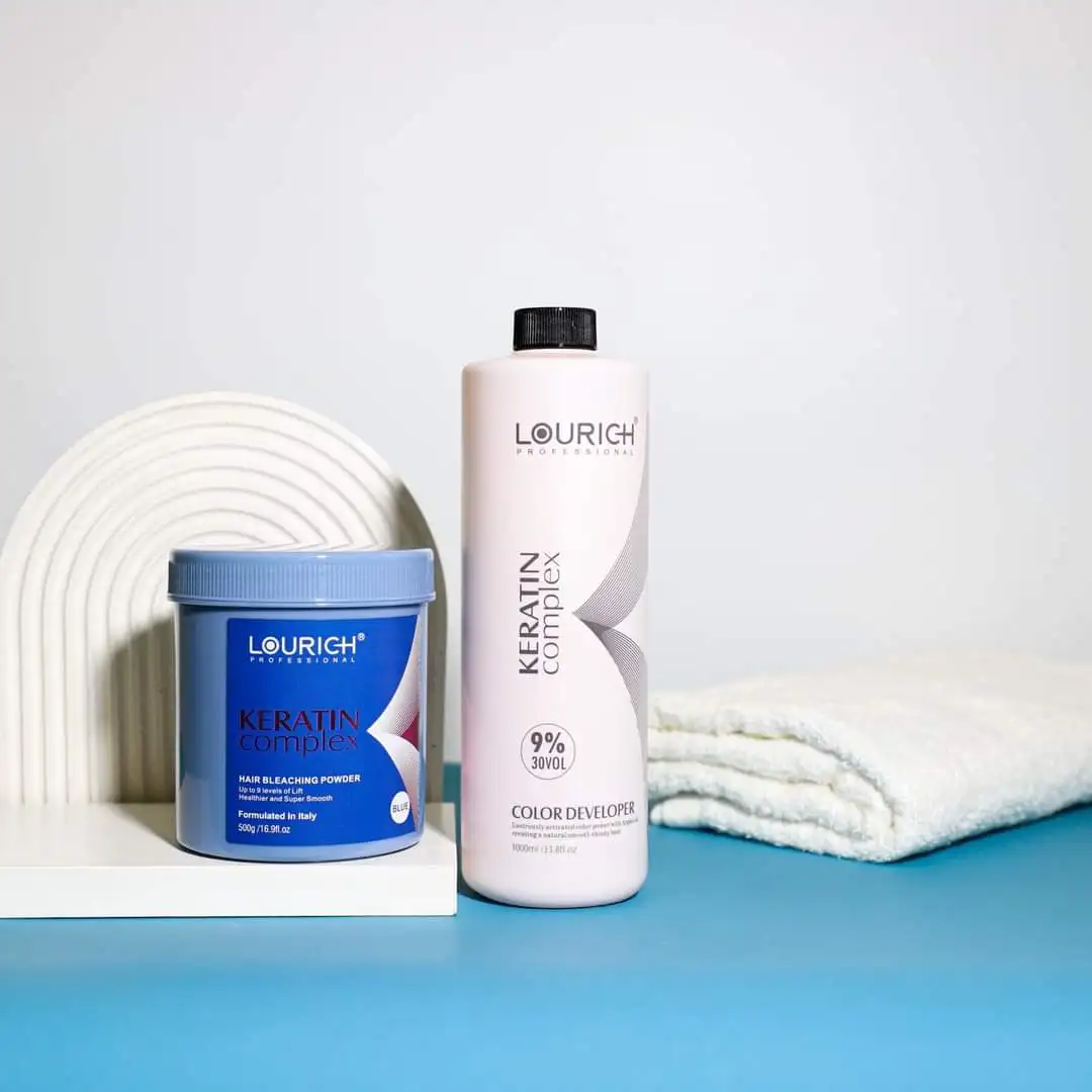 Private Label ODM OEM Hair Bleaching Powder 7-7.5 9 Levels Lift Ammonia Free For Blonde Hair Keratin
