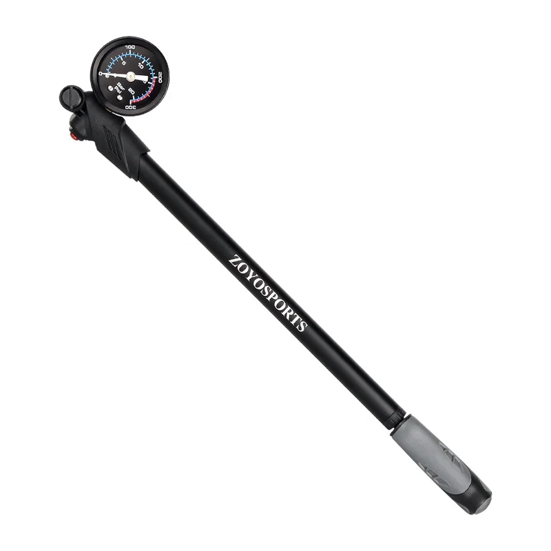 Guaranteed Black 300PSI Max MTB Bike Shock Pump for Fork & Rear Suspension Portable Hand Pump Good Air Shocks Pump With Gauge