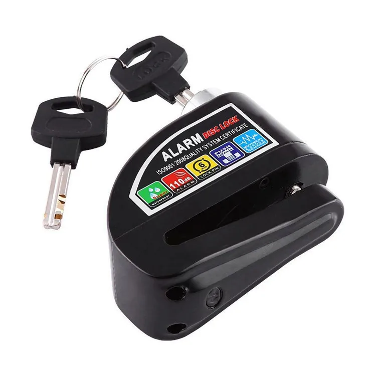 Anti Theft Strong Function Waterproof Alarm Disc Brake Lock For Electric Scooter Motorcycle