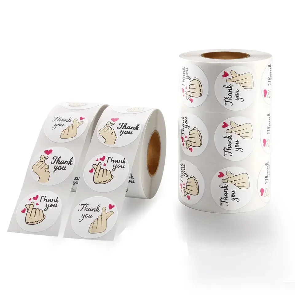 Customise cartoon kids stickers Shaped transparent waterproof logo stickers Christmas decoration labels