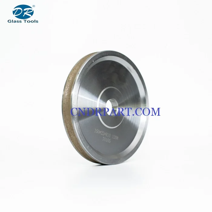 High quality metal bond glass grinding profile round edge diamond wheel to furniture glass on irregular shape machine