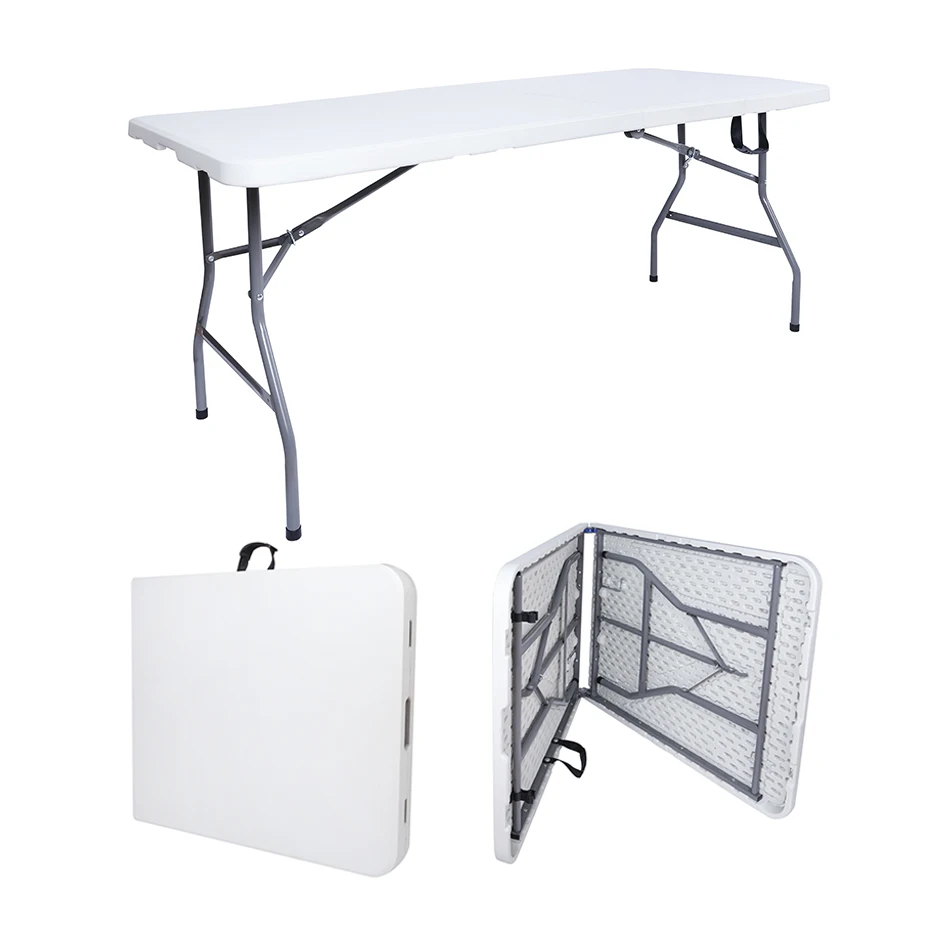 Распродажа дешевый складной столик на европейском рынке 180 см пополам с замками стол инновационный дизайн пластиковый стол/глянцевая панель