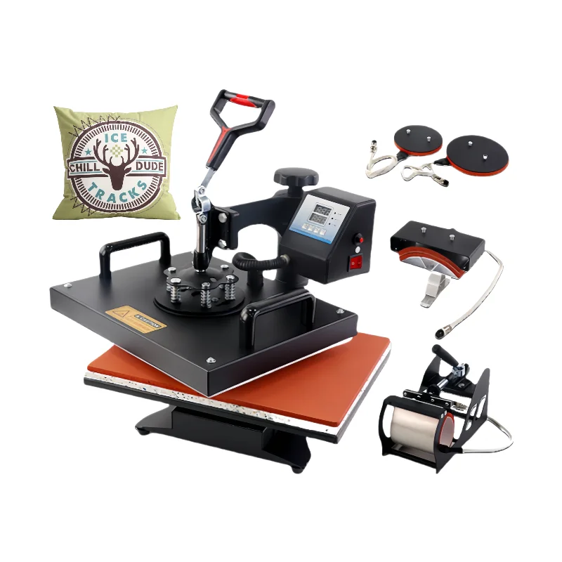 5 in 1 combined thermal sublimation thermal transfer machine38*38cm multi-function transfer digital printing machine