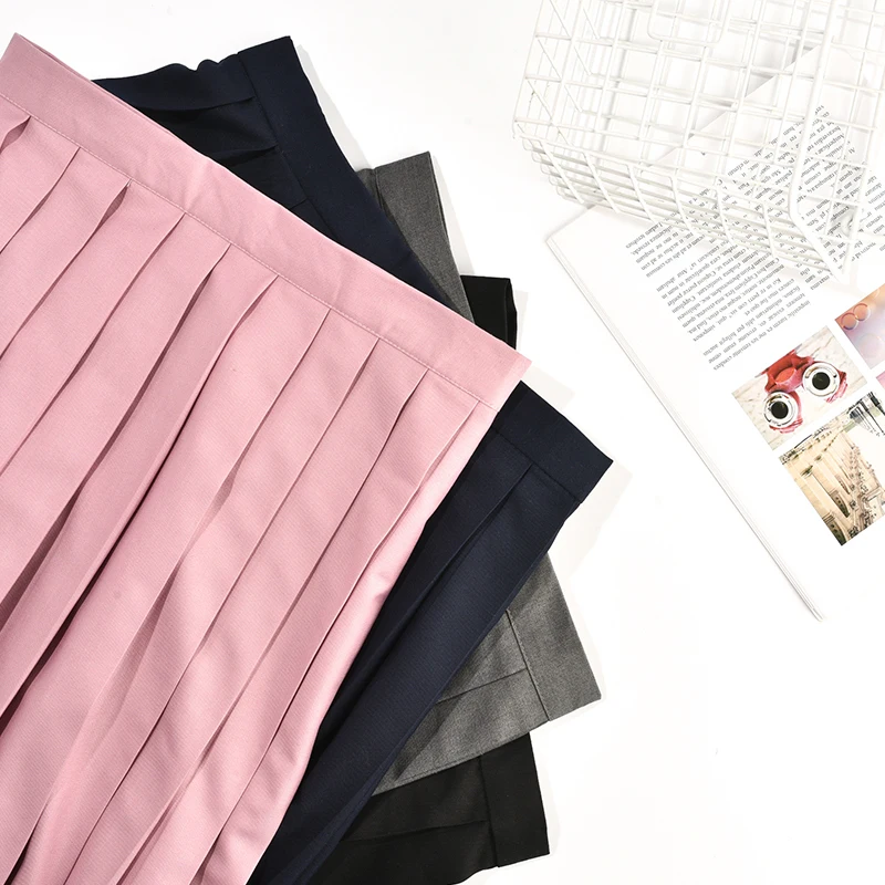  High Quality japanese Jk Uniform Pleated Skirt Soft Sister Sailor Suit College Style Japanese School Girl for