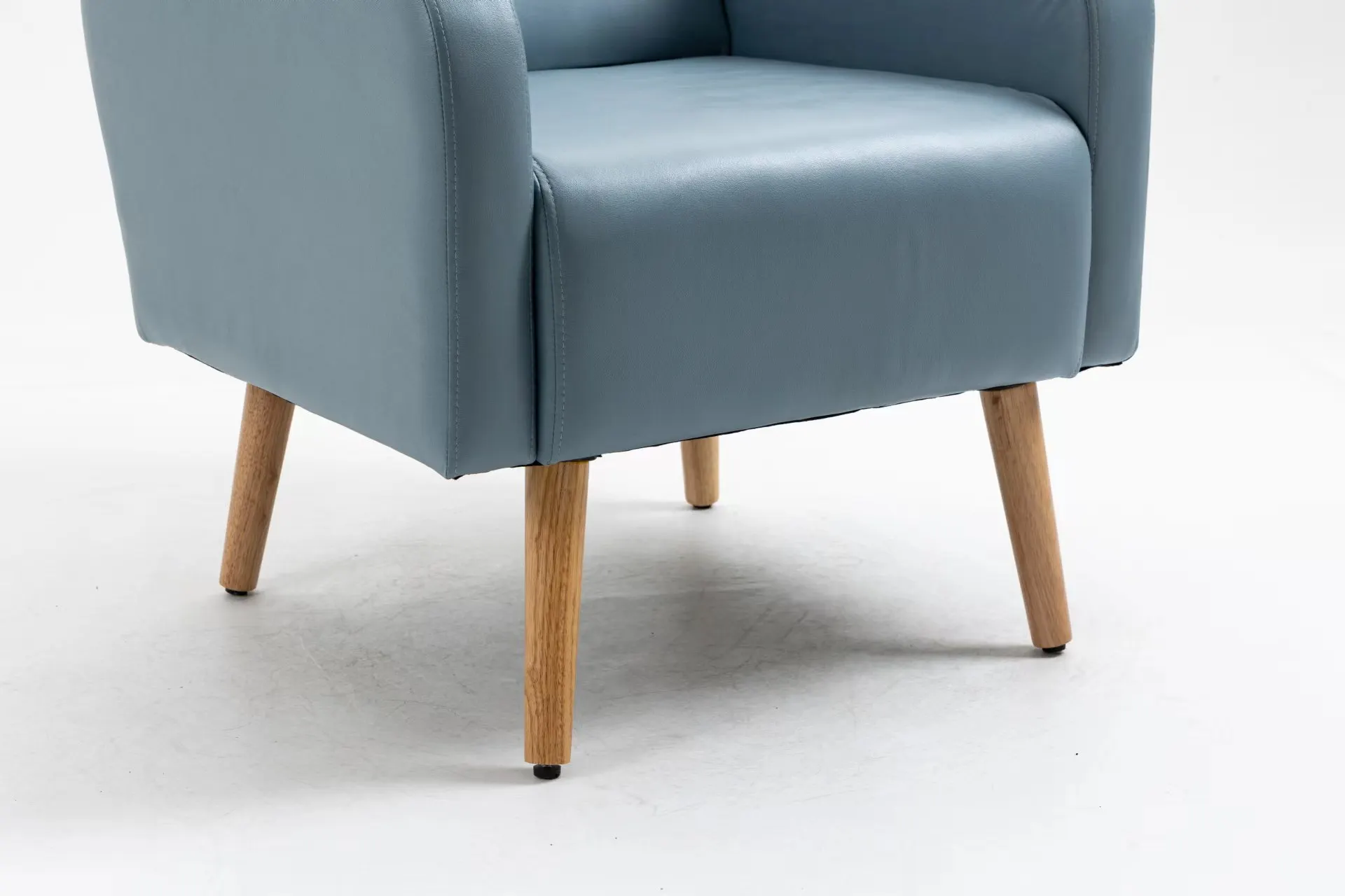 Factory straight hair modern luxury living room leather fabric arm chair single sofa recliner lounge chair