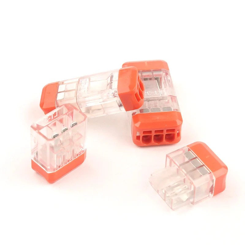 2/3Pin Led Light Connectors Universal Compact Electrical Wiring Connectors Quick Docking Wire Connector Butt Terminal Block