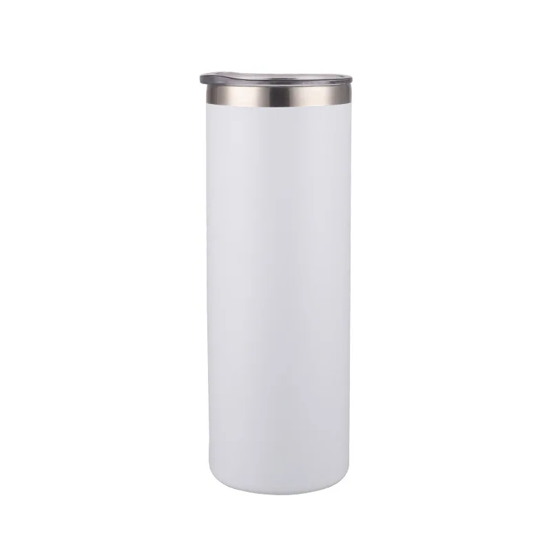 High Quality Stainless Steel Double Wall Straight Vacuum Cups 20oz Spray Coating Colorful Skinny Tumbler with Customize (VC034C)