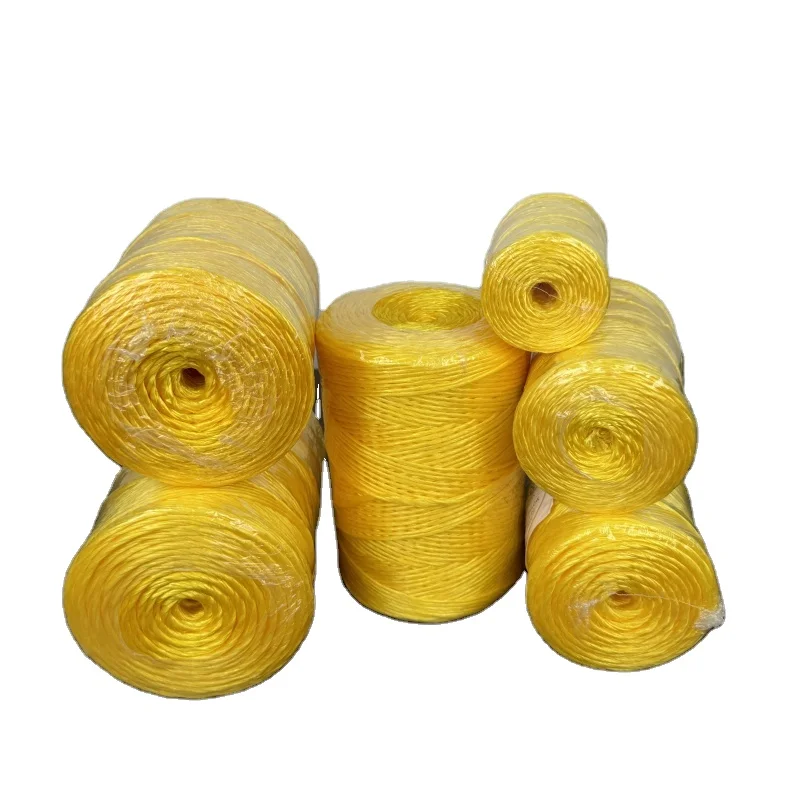 3strands Twisted Uv Treated Yellow Colorful hay Baler Twine