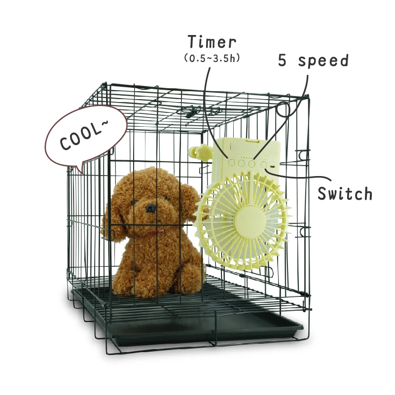 2022 Pet Accessories for Dogs Cats Mini Pet Fan 12 Plastic Ceiling Air Cooling Fan