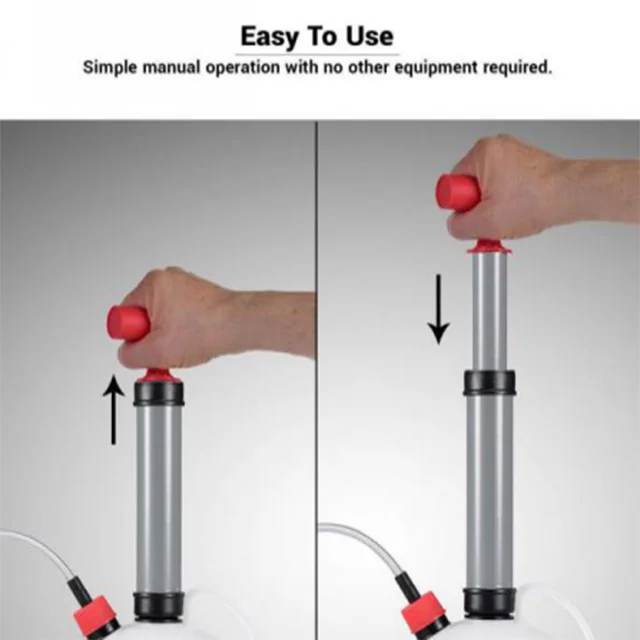 6L Manual Fluid Extractor Portable Manual Oil Extractor Pump Lightweight Oil Drain Pump Vacuum Fluid Evacuator