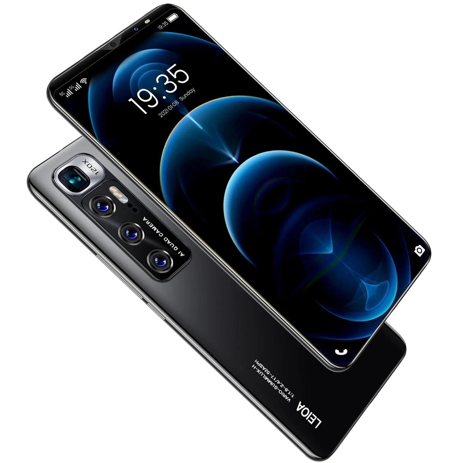 Новые мобильные телефоны M10 Plus 6 1 дюймов 12 Гб ОЗУ 512 ПЗУ смартфоны с двумя SIM-картами HD-экран распознавание лица/отпечатков пальцев 5G Android сотовый