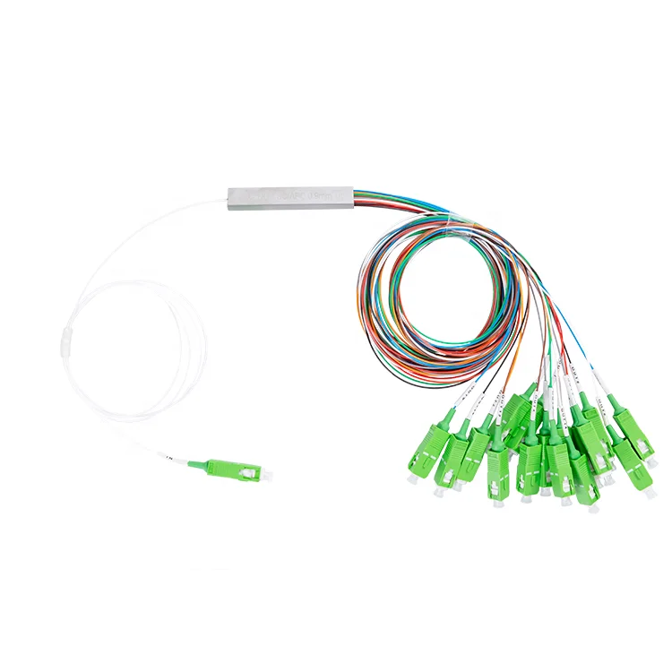 CATVSCOPE 1x16 Steel Tube PLC SC/A P C Optical Fiber PLC Splitter