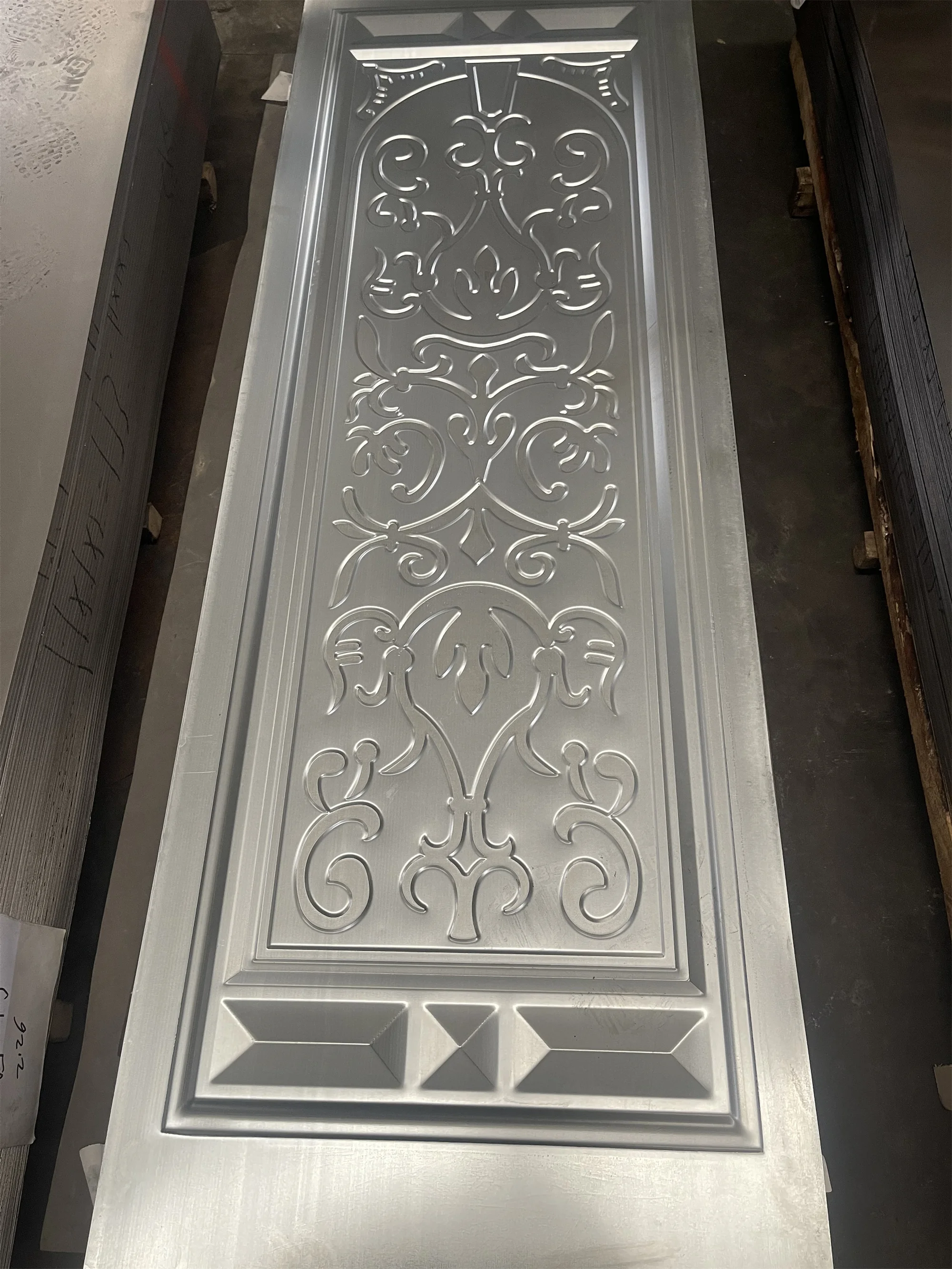 Wholesale Embossed Metal Door Panel, Mold doors sheets, Cold embossed plate steel door skin metal