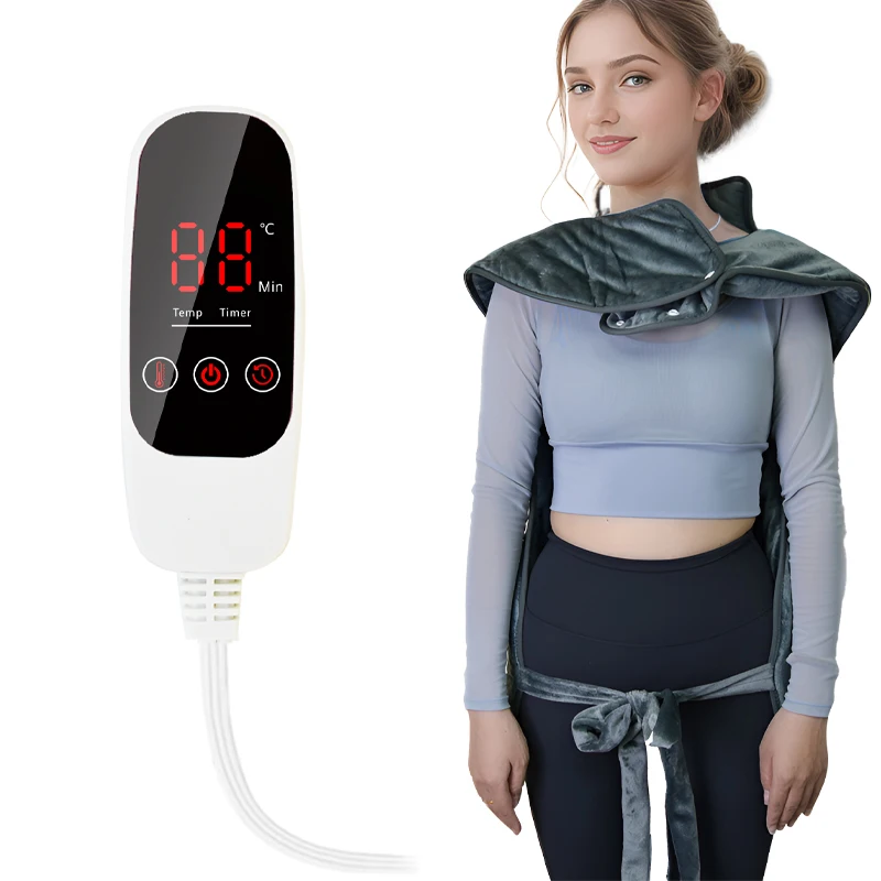 portable cordless physical therapy fsa neck massager with heat shoulder pain relief cordless heating pad for mom birthday