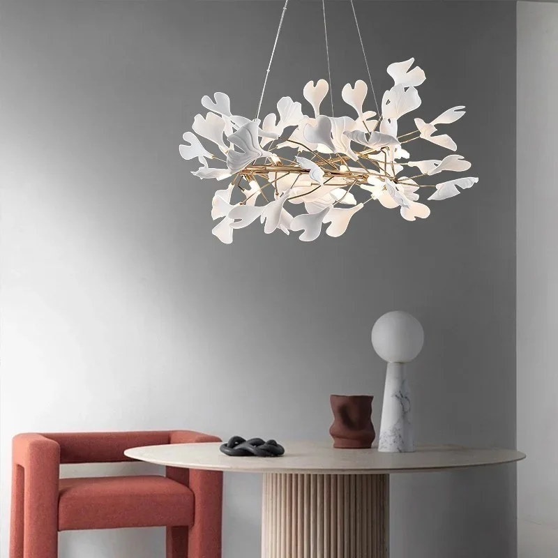 PostModern Petal Flower Chandeliers and Suspensions Decorative Chandelier Led Luxury Crystal Chandelier & Luminaires Hotel Villa