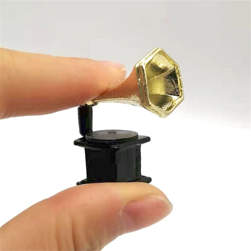 Кукольный домик mini Gramophone для украшения кукольного дома старомодный HC007
