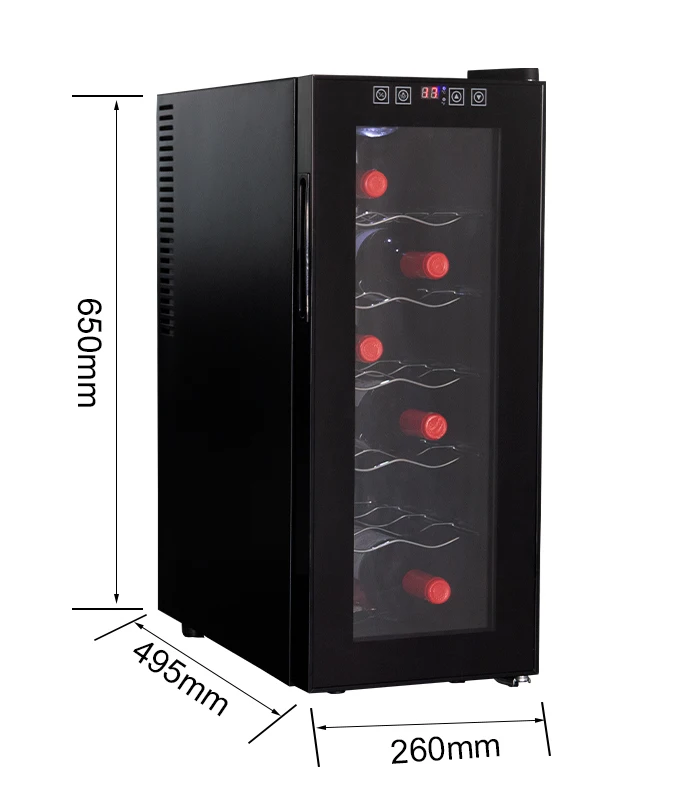 LANYI  custom mini fridge 12bottles  wine cooler bottle insulator steel wine cooler