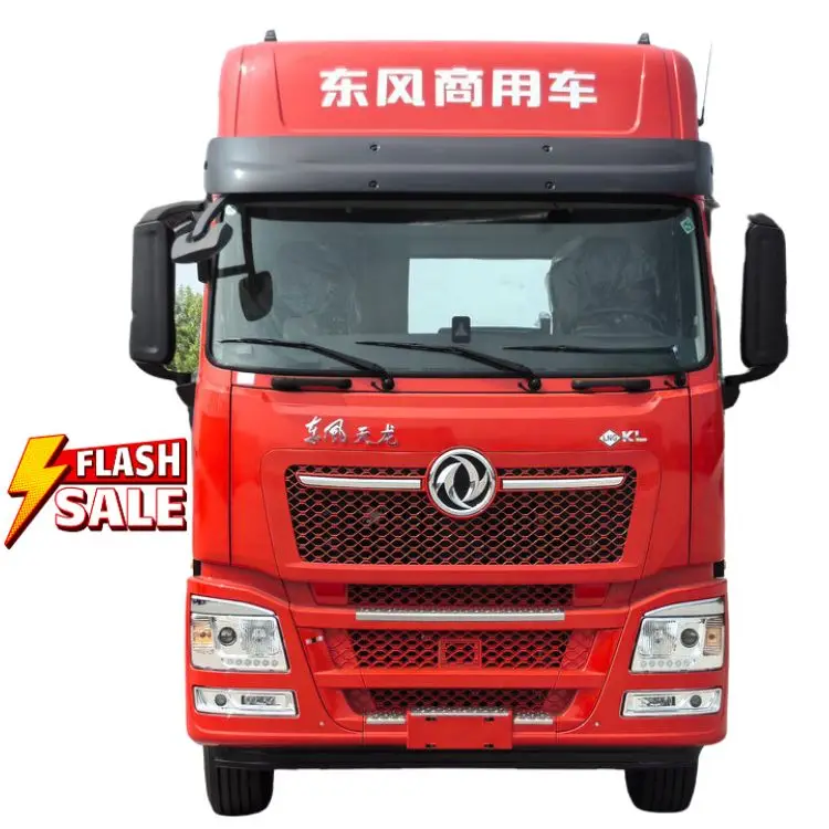 Новый тягач для коммерческого автомобиля Dongfeng Tianlong KL 6x4 LNG (жидкий медленный), тяжелый грузовик мощностью 520 л.с. с левой рулевой задней камерой
